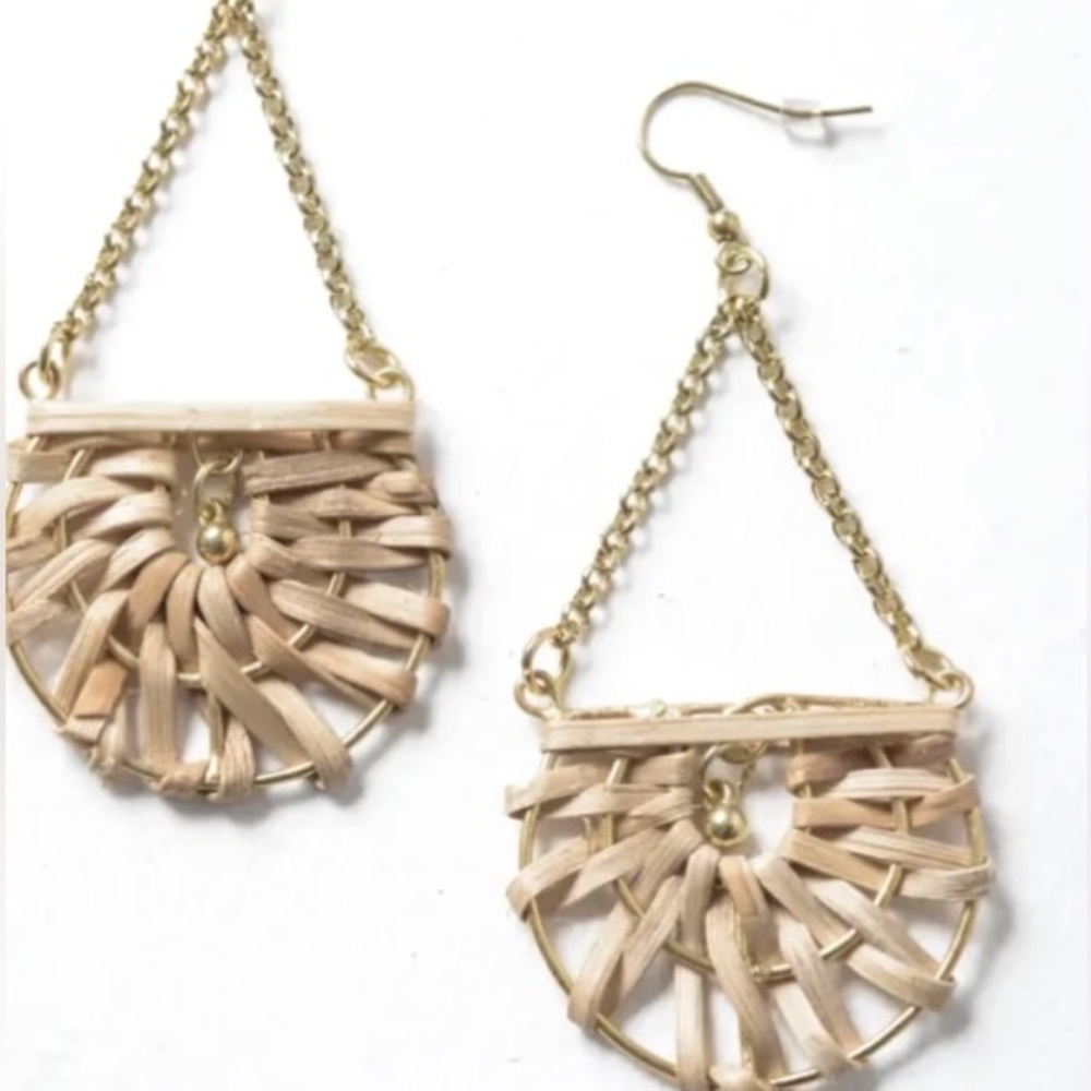 Rattan Earrings